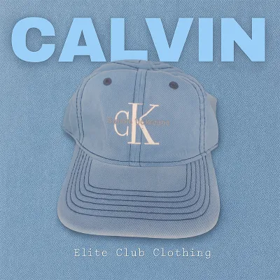Men's C K Denim Cap (S-2)-Light Blue	